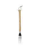 4 Ustensiles de barbecue noir/marron/argenté - 45x31.5x15 cm