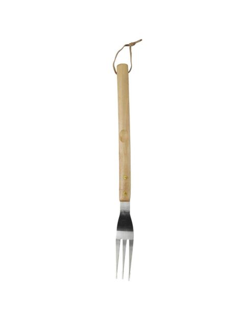 4 Ustensiles de barbecue noir/marron/argenté - 45x31.5x15 cm