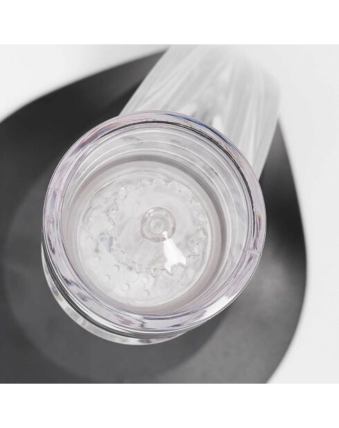 Aérateur de vin avec support noir - 22x31 cm