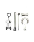 Set à cocktail argenté - 16 pièces