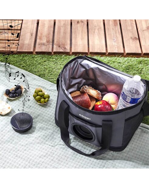 Sac de transport fraicheur enceinte integrée noir - 46x28.5x23 cm