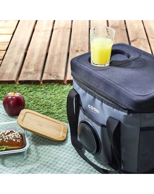 Sac de transport fraicheur enceinte integrée noir - 46x28.5x23 cm