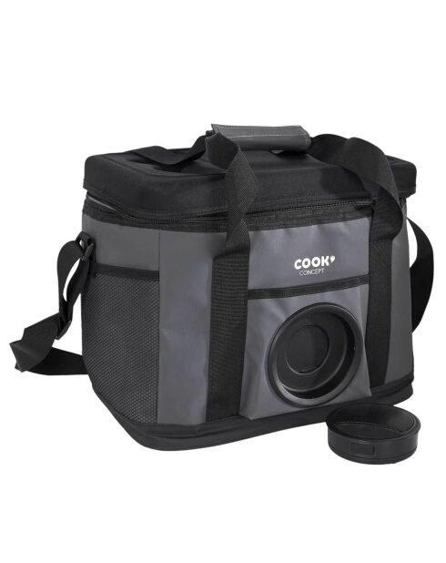Sac de transport fraicheur enceinte integrée noir - 46x28.5x23 cm