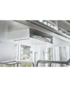 Witte torenplank voor onder de tafel - 44x24,5x7 cm