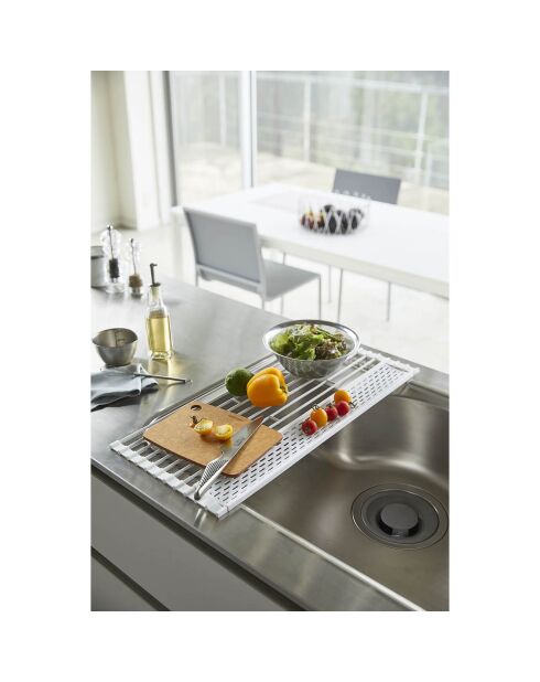 Opvouwbaar afdruiprek Tower wit - 42x26x0,8 cm