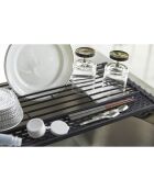 Egouttoir pliable Tower noir - 42x26x0.8 cm
