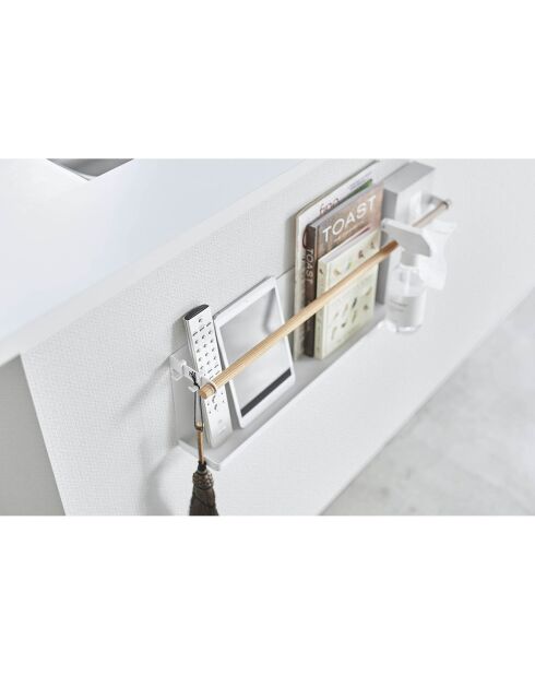 Support mural Tosca blanc - 62.5x9.5x18 cm