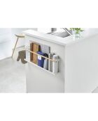 Support mural Tosca blanc - 62.5x9.5x18 cm
