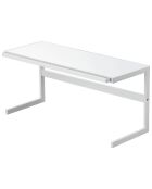 Étagère de cuisine extensible Tower blanche - 54x22.5x25 cm