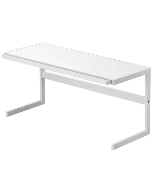 Étagère de cuisine extensible Tower blanche - 54x22.5x25 cm