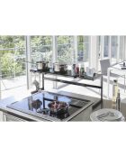 Étagère de cuisine extensible Tower noire - 54x22.5x25 cm