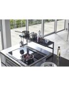 Étagère de cuisine extensible Tower noire - 54x22.5x25 cm