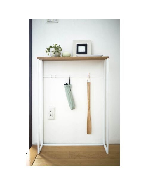 Table console Tower blanche - 60x18.5x80.5 cm
