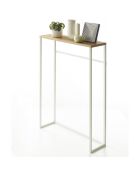 Table console Tower blanche - 60x18.5x80.5 cm