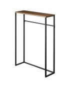 Table console Tower noire - 60x18.5x80.5 cm