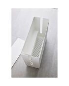 Boîte de câble avec roulettes Tower blanche - 15x40x34.5 cm