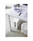 Boîte de câble avec roulettes Tower blanche - 15x40x34.5 cm