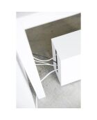 Boîte de câble avec roulettes Tower blanche - 15x40x34.5 cm