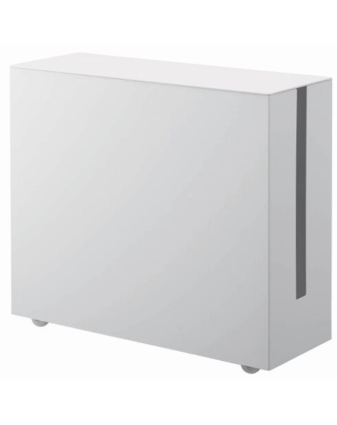 Boîte de câble avec roulettes Tower blanche - 15x40x34.5 cm