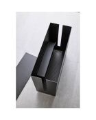 Boîte de câble avec roulettes Tower noire - 15x40x34.5 cm