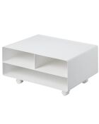 Meuble de rangement pour imprimante Tower blanc - 48x37x19 cm