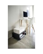 Meuble de rangement pour imprimante Tower noir - 48x37x19 cm