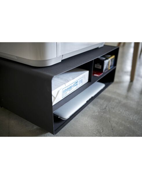 Meuble de rangement pour imprimante Tower noir - 48x37x19 cm