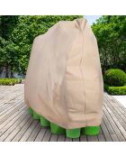 2 Housses d'hivernage pour plantes beiges - 200x240 cm