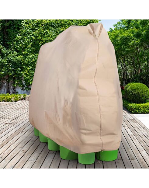 2 Housses d'hivernage pour plantes beiges - 200x240 cm