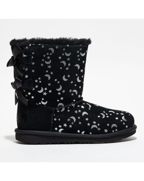 Boots fourrées Laine en Velours de cuir Bailey BoMoon and Stars noires