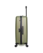 Maleta de cabina XXS con 4 ruedas dobles Zurich, 42 cm, verde caqui