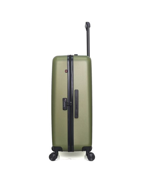 Maleta de cabina XXS con 4 ruedas dobles Zurich, 42 cm, verde caqui