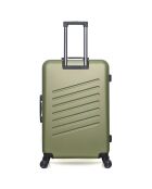Maleta de cabina XXS con 4 ruedas dobles Zurich, 42 cm, verde caqui