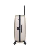Valise Moyen Séjour 4 roues doubles Zurich 65 cm beige