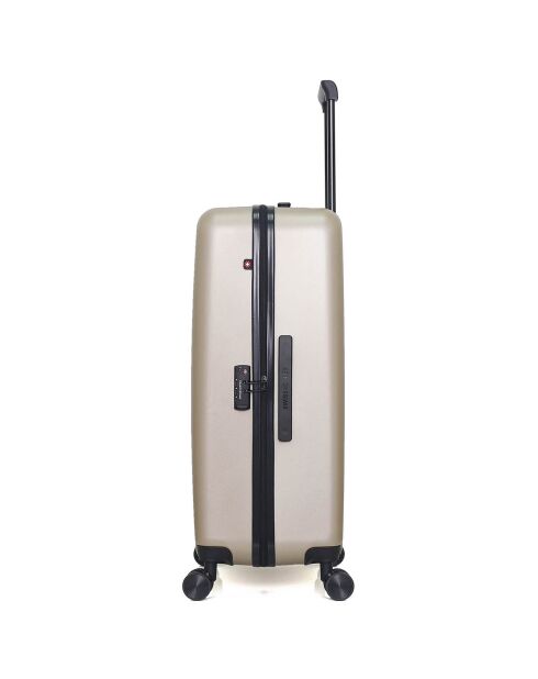 Zurich Medium Stay Koffer met 4 dubbele wielen 65 cm beige