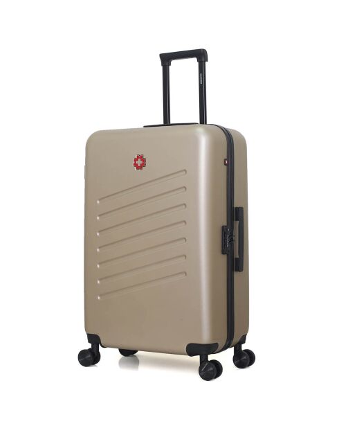 Zurich Medium Stay Koffer met 4 dubbele wielen 65 cm beige
