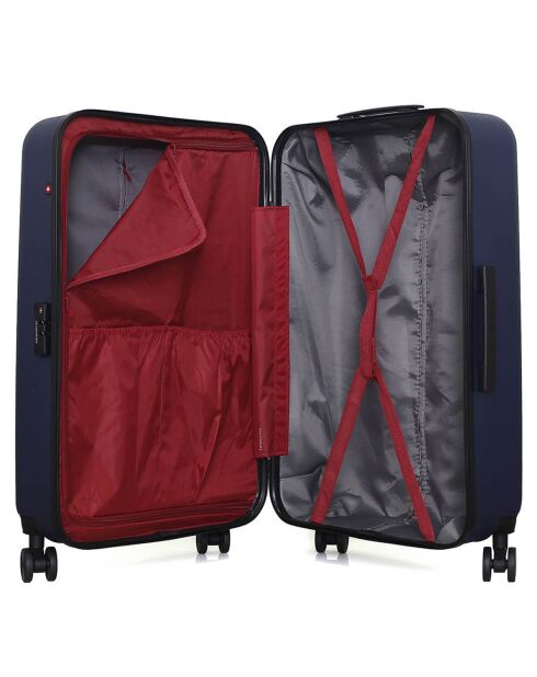 Kabinenkoffer XXS 4 Doppelrollen Zurich 42 cm marineblau