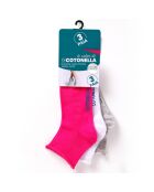 3 Paires de Chaussettes Abigaïl rose/blanc/gris