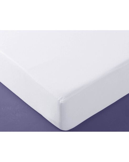 Protège-matelas Molleton anti-acariens & anti-bacteriens blanc
