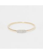 Bague Justine Diamants 0.04 ct or jaune
