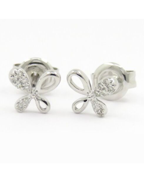 Boucles d'oreilles Louisa Diamant 0.45 ct or blanc