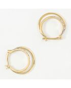Boucles d'oreilles Claudia Diamants 0.09 ct or jaune