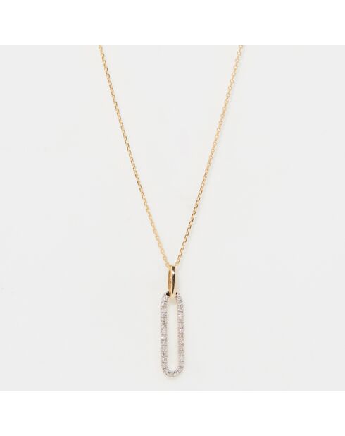 Julia 0.15 kt geelgouden diamanten hanger
