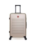 Valise Long Séjour 4 roues doubles Wil 75 cm beige