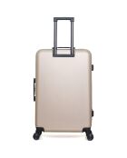 Valise Long Séjour 4 roues doubles Wil 75 cm beige