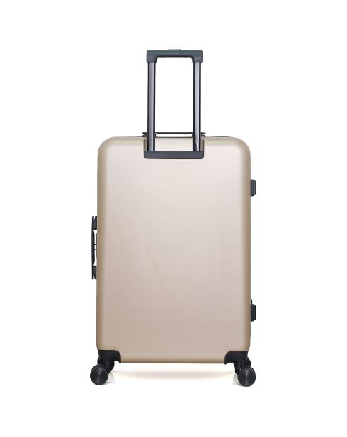 Maleta Long Stay con 4 ruedas dobles Wil 75 cm, color beige