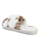 Mules Lydia blanc/marron