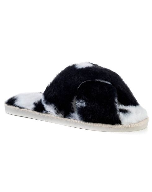 Mules Vivian noir/blanc