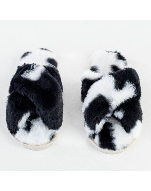 Mules Vivian noir/blanc