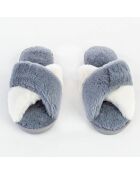 Mules Julia gris/blanc